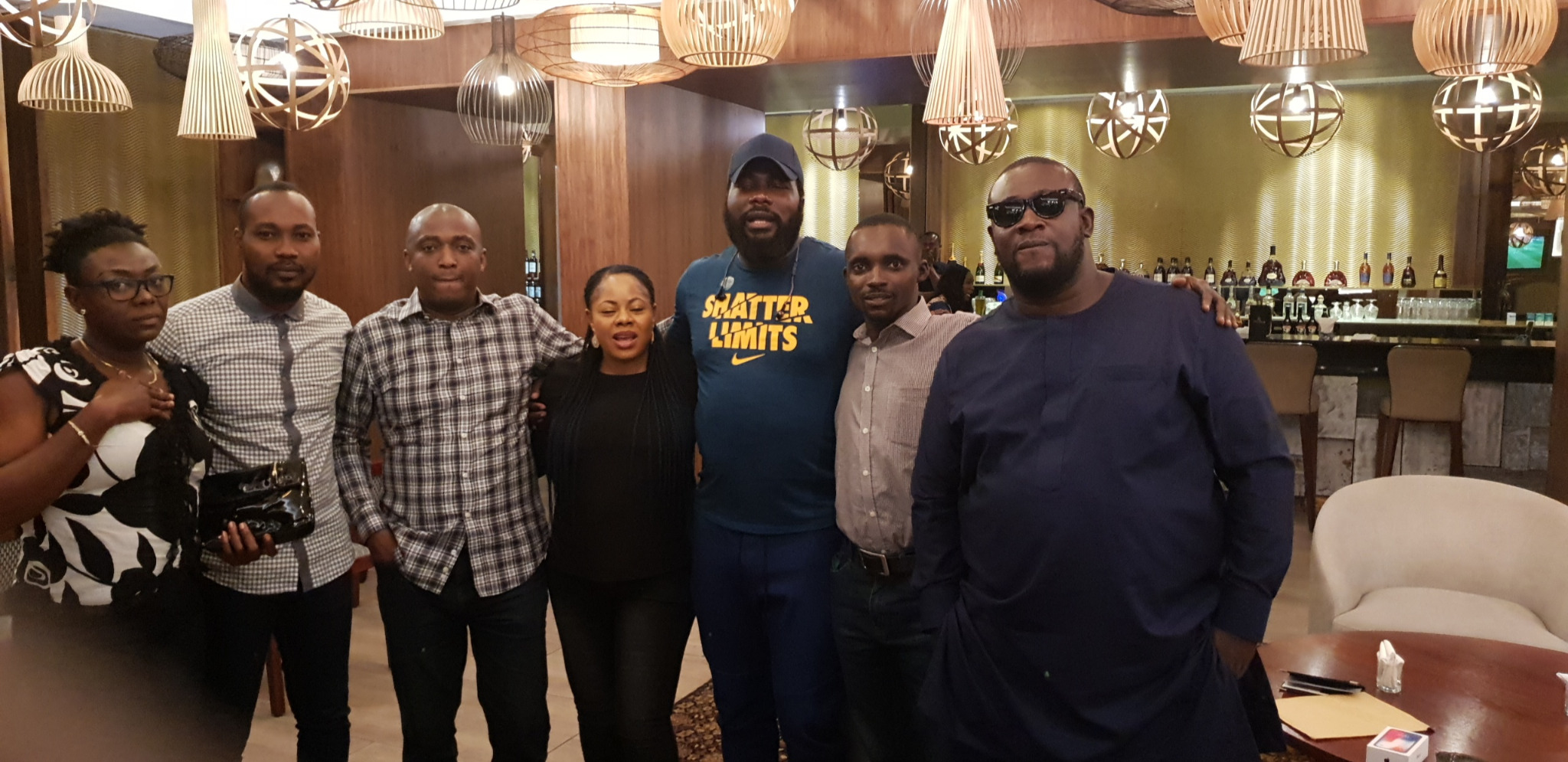 Group portrait of attendees at Radisson Blu Hotel, Ikeja, on 18 August 2018