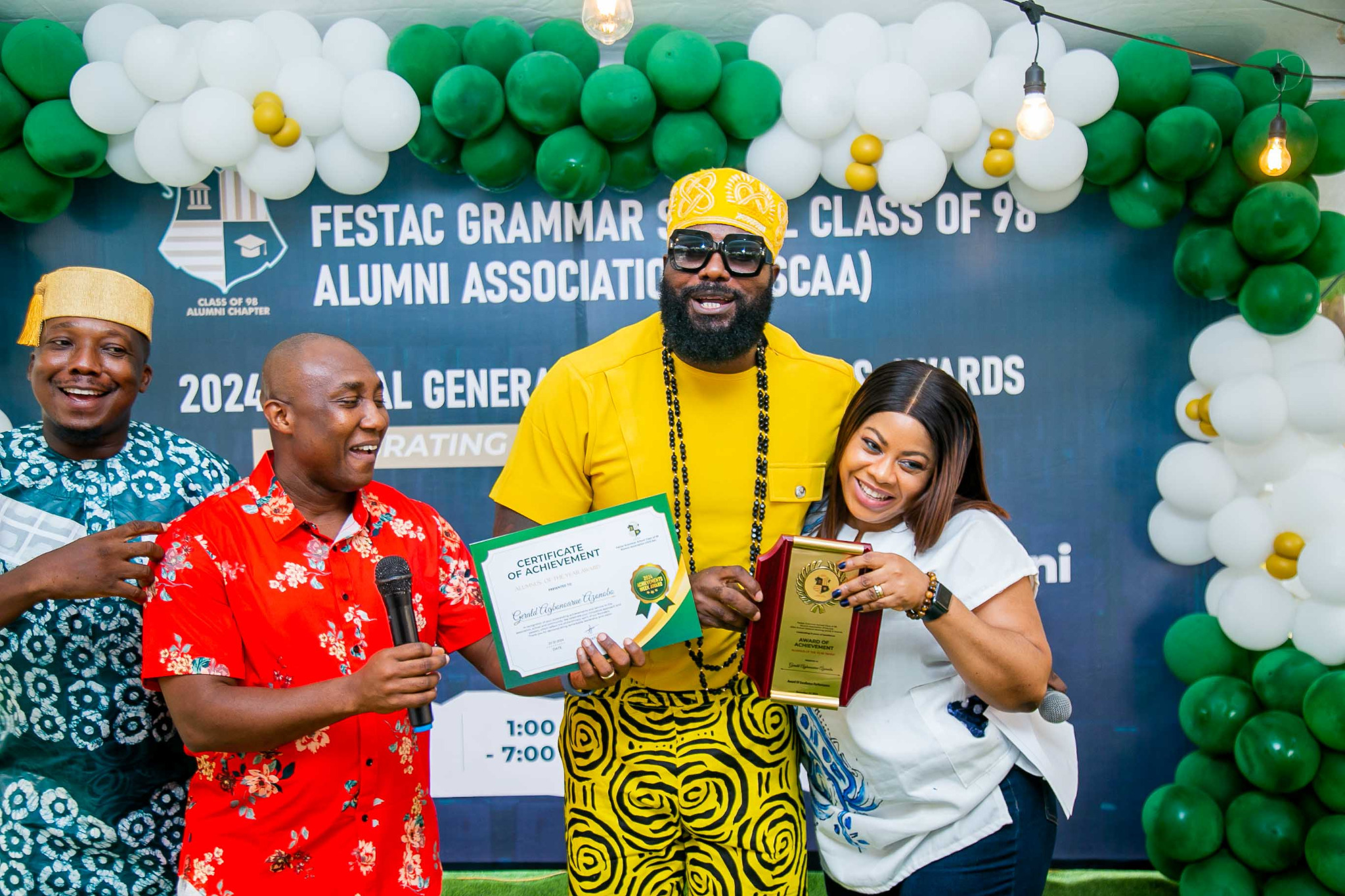 Award presentation during the 2024 programme
