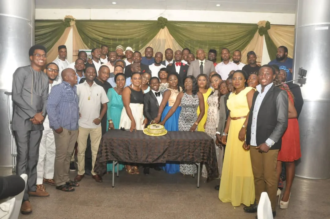 Members gathered for a group photograph at the First End-of-Year Party, 2016 (photograph 1 of 2)