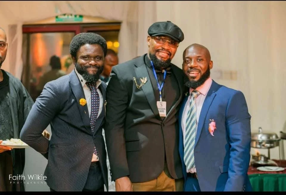 Three FGSCAA members posing together during the 2020 Homecoming fellowship.